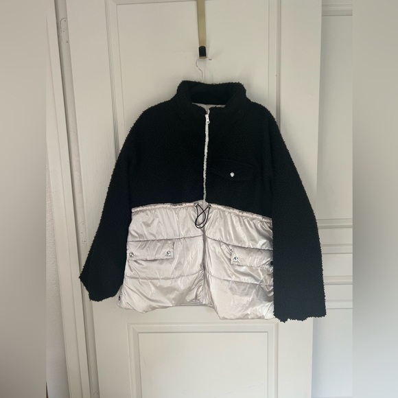 Maeve by Anthropologie Sherpa Puffer Jacket Size Large - Picture 3 of 8